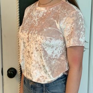 Pink Velvet Forever 21 Top